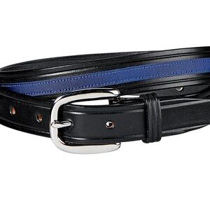Tory Leather Bit Navy Horseback Riding Belt